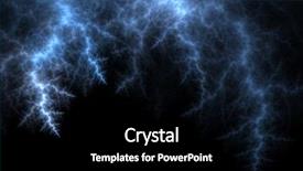  Presentation with lightning - Slide set with 3d shapes - fractal rendering resembling lightning background and a black colored foreground