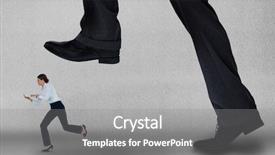  Presentation with step - Presentation featuring 3d shoe - big business man trying background and a gray colored foreground