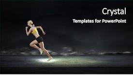  Presentation with motivation - PPT layouts having 3d shoe - find your motivation mixed media background and a  colored foreground