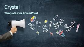  Presentation with marketing - Amazing PPT layouts having 3d speaker - effective business marketing mixed media backdrop and a tawny brown colored foreground