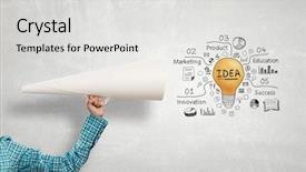  Presentation with announcement - Amazing PPT theme having 3d speaker - make your announcement mixed media backdrop and a  colored foreground