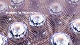  Presentation with molecules abstract - Beautiful presentation featuring 3d sphere - abstract 3d composition - ball backdrop and a  colored foreground