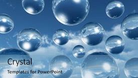  Presentation with sky and rock abstract - Presentation theme with police medical military - rescue helicopter at the ready background and a coral colored foreground