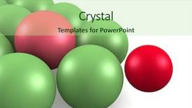  Presentation with billiard - Cool new slide deck with 3d sphere - billiard balls isolated backdrop and a mint green colored foreground