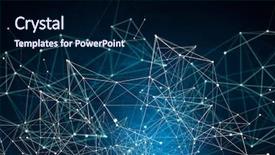  Presentation with connection - Slide deck enhanced with 3d structures - connection and communication concept 3d background and a navy blue colored foreground