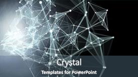  Presentation with connection - PPT theme with 3d structures - connection and communication concept 3d background and a ocean colored foreground