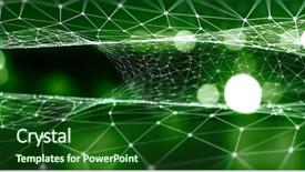  Presentation with wireless communication concept - Colorful slide set enhanced with 3d structures - connection and communication concept 3d backdrop and a forest green colored foreground