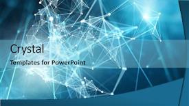  Presentation with connection - PPT theme having 3d structures - connection and communication concept 3d background and a light blue colored foreground