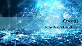  Presentation with connection - Slide set having render - connection and communication concept 3d background and a light blue colored foreground