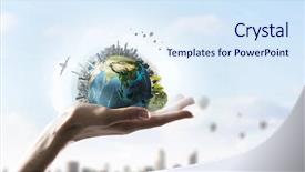  Presentation with media - PPT layouts enhanced with preservation - preserve our planet mixed media background and a sky blue colored foreground