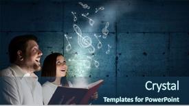  Presentation with story book - Colorful slide deck enhanced with 3d story book - moments of family togetherness mixed backdrop and a  colored foreground