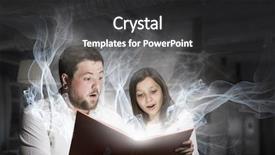  Presentation with once upon time - Cool new PPT theme with 3d story book - once upon a time mixed backdrop and a  colored foreground