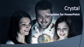  Presentation with once upon time - Theme consisting of 3d story book - once upon a time mixed background and a wine colored foreground