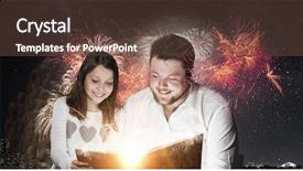  Presentation with once upon time - Slide set consisting of 3d story book - once upon a time mixed background and a tawny brown colored foreground