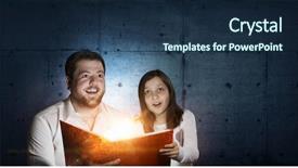  Presentation with once upon time - Audience pleasing slide set consisting of 3d story book - once upon a time mixed backdrop and a ocean colored foreground