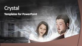  Presentation with once upon time - PPT layouts enhanced with 3d story book - once upon a time mixed background and a dark gray colored foreground