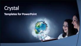  Presentation with once upon time - Cool new presentation with 3d story book - once upon a time mixed backdrop and a wine colored foreground