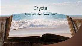  Presentation with story book - PPT layouts featuring 3d story book - pictures that convey reality mixed background and a lemonade colored foreground