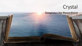  Presentation with mixed reality - Audience pleasing presentation theme consisting of 3d story book - pictures that convey reality mixed backdrop and a sky blue colored foreground