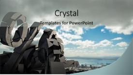  Presentation with microwave imaging image of modern - Beautiful PPT layouts featuring 3d structures - 3d composite image of several backdrop and a light gray colored foreground