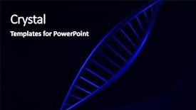  Presentation with dna structure - Audience pleasing slide deck consisting of 3d structures - digital illustration dna structure render backdrop and a black colored foreground