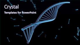  Presentation with dna structure - Cool new PPT layouts with 3d structures - digital illustration dna structure render backdrop and a wine colored foreground