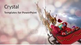  Presentation with low angle view of hockey - Beautiful PPT theme featuring 3d structures - high angle view of santa backdrop and a lemonade colored foreground