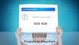  Presentation with digital - Slides featuring 3d text boxes - digital composite of woman holding background and a  colored foreground