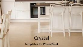  Presentation with luxury - Audience pleasing PPT theme consisting of 3d tile - luxury kitchen backdrop and a coral colored foreground