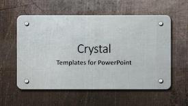  Presentation with manufacturing steel plate - Amazing theme having 3d tile - old steel plate with bolts backdrop and a light gray colored foreground