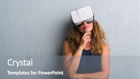  Presentation with business woman standing on maze - Amazing PPT layouts having 3d uestions - middle age hispanic woman standing backdrop and a gray colored foreground