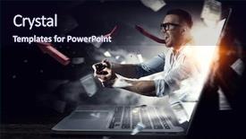  Presentation with experience - Beautiful theme featuring experience the reality of game backdrop and a wine colored foreground