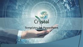  Presentation with water technology - Presentation theme enhanced with 3d water technology - care to nature mixed media background and a light blue colored foreground