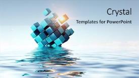  Presentation with water technology - Cool new theme with 3d water technology - innovative technologies and environment backdrop and a light blue colored foreground