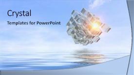  Presentation with environment - PPT layouts enhanced with 3d water technology - innovative technologies and environment background and a light blue colored foreground