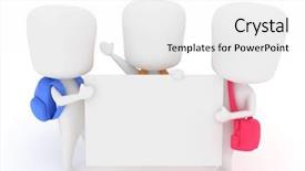  Presentation with preschool - Audience pleasing PPT layouts consisting of preschool kid presenting a star backdrop and a white colored foreground