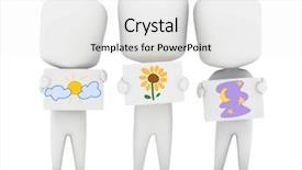  Presentation with preschool brain - Amazing slide deck having preschool kid presenting a star backdrop and a white colored foreground