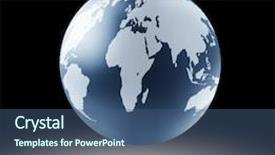  Presentation with world geography earth globe model - Colorful PPT layouts enhanced with 3d world map - model earth backdrop and a ocean colored foreground