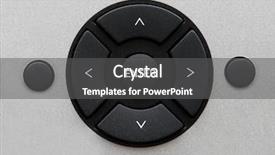  Presentation with key control - Slide set with 4 directions - circular selector and enter key background and a dark gray colored foreground