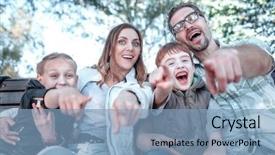  Presentation with parents - Amazing PPT theme having 4 directions - close up parents with two backdrop and a light blue colored foreground