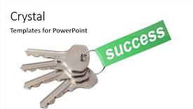  Presentation with keys - Beautiful PPT theme featuring 4 directions - four keys on ring backdrop and a white colored foreground