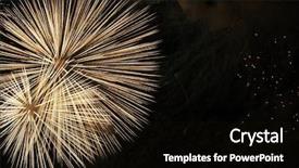  Presentation with independence day - Presentation design having 4 july - firework in honor of independence background and a  colored foreground