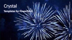  Presentation with firework - Colorful slides enhanced with 4 july - firework in honor of independence backdrop and a navy blue colored foreground