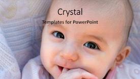  Presentation with cute baby - Colorful slides enhanced with 4 months old cute baby backdrop and a coral colored foreground