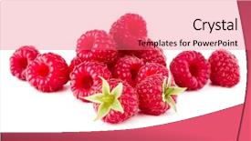  Presentation with ripe golden potato on white - Cool new presentation with 4 raw - ripe raspberries isolated on white backdrop and a  colored foreground