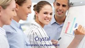  Presentation with team working together - Colorful slide deck enhanced with 4 teams - business team working together backdrop and a  colored foreground