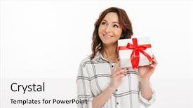  Presentation with diney inside out - Cool new PPT theme with 40 birthday - curious woman 40s with beautiful backdrop and a white colored foreground