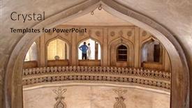  Presentation with charminar - Theme consisting of 400-year-old-charminar background and a  colored foreground