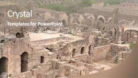  Presentation with old india - Amazing theme having 400 year old historic golkonda backdrop and a gray colored foreground