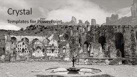  Presentation with india fort - Audience pleasing PPT theme consisting of 400 years - historic golkonda fort in hyderabad backdrop and a light gray colored foreground